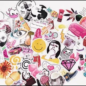 50 Random Girly Stickers